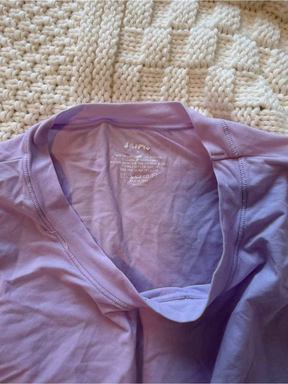 SKIMS Lavender Long Sleeve fits everybody Top - Picture 2 of 2